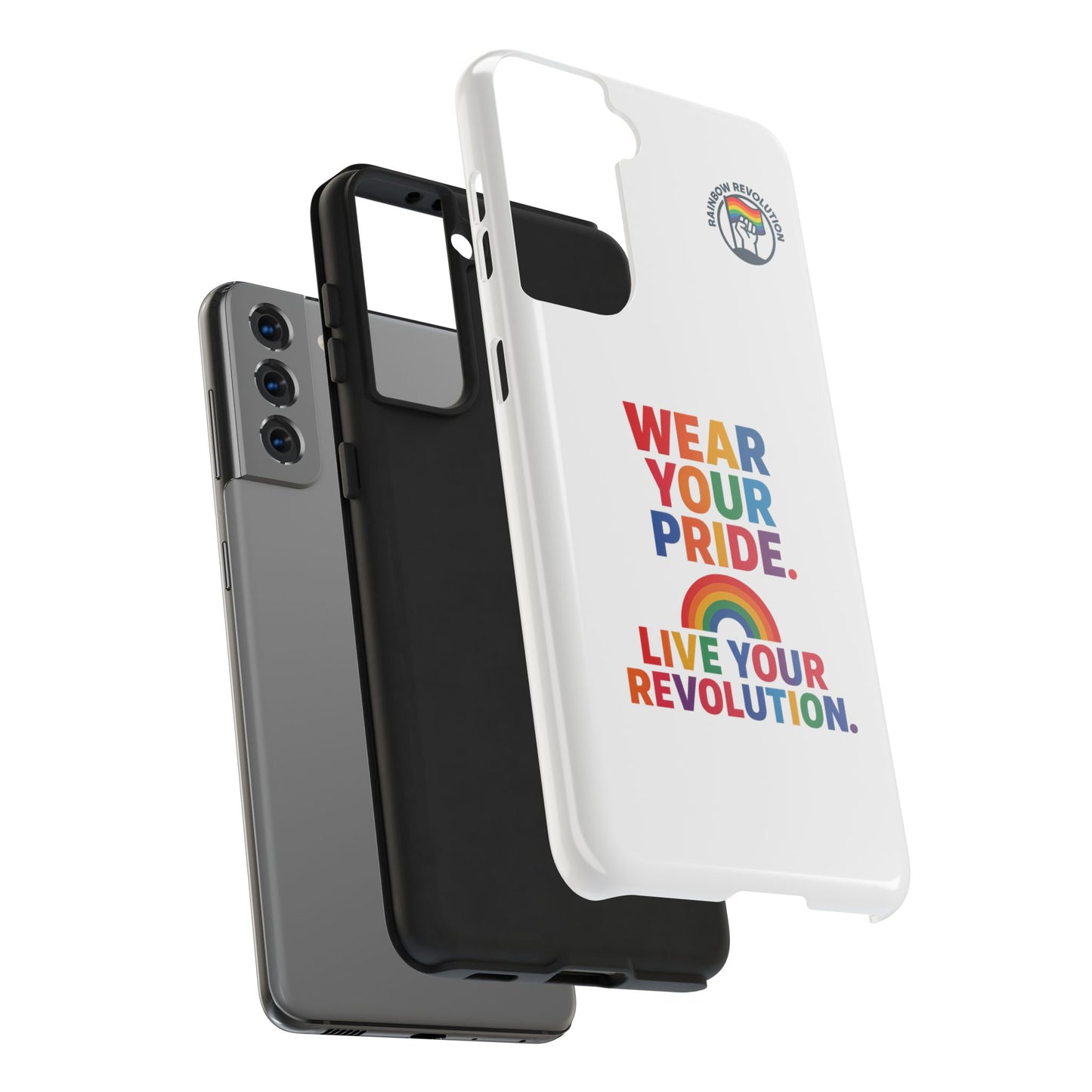 Pride Phone Cases - Wear Your Pride, Live Your Revolution - LGBTQ+ Accessories, Colorful Cases, Gift for Pride Month, Support Equality