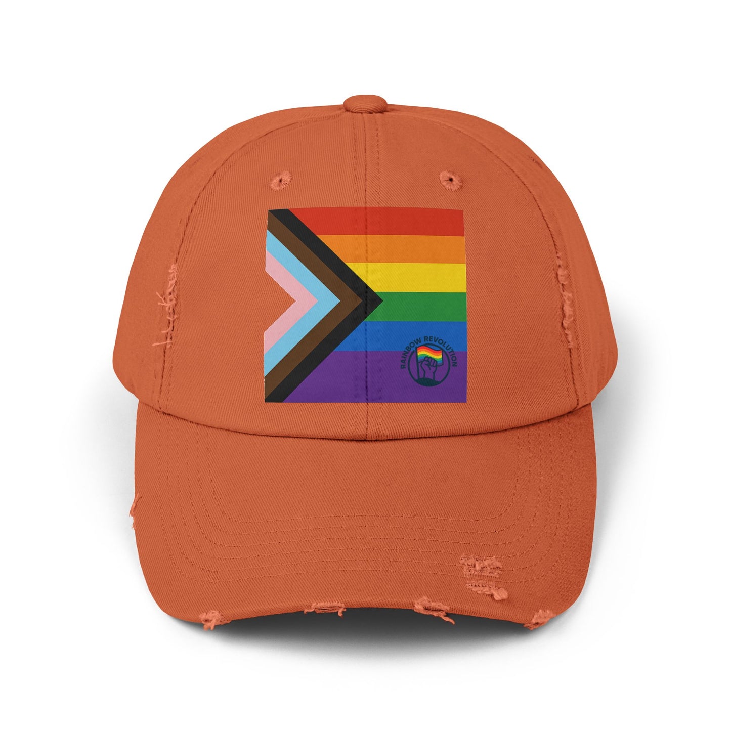 Pride Distressed Cap - Unisex LGBTQ+ Hat, Rainbow Flag Accessories, Outdoor Cap, Festival Gear, Everyday Wear