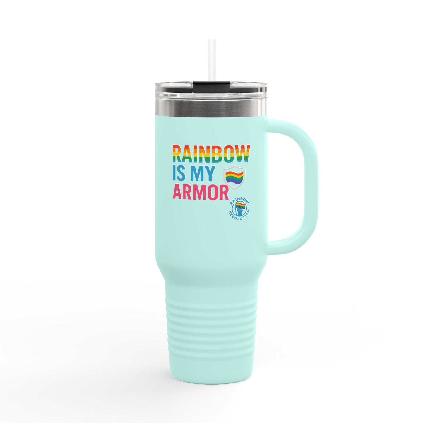 Vibrant Insulated Travel Mug, 40oz | Perfect for LGBTQ+ Pride Celebrations, Everyday Hydration, Gifts for Friends, Outdoor Adventures, [...]
