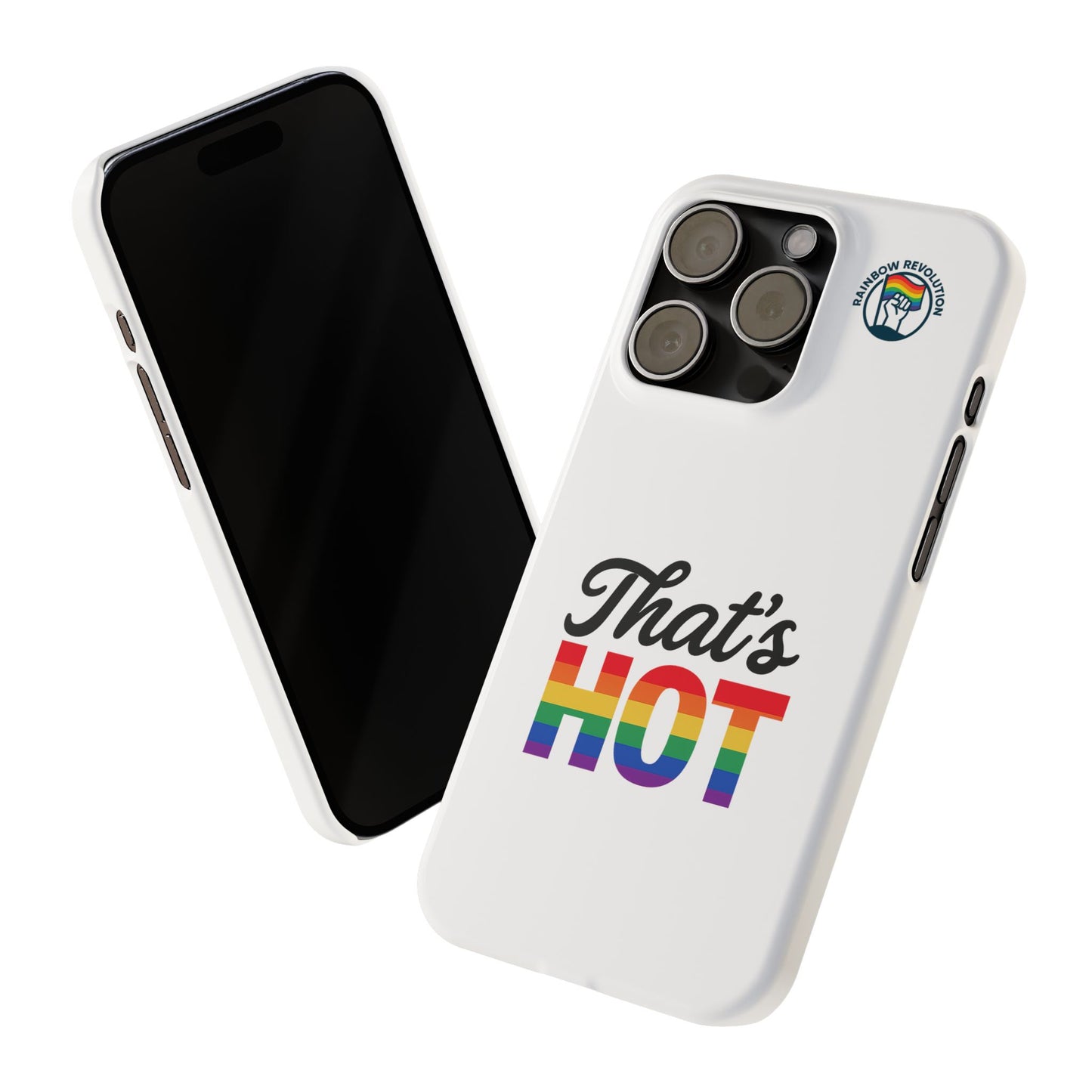 Rainbow Pride Slim Phone Cases | LGBTQ+ Accessories, Gifts for Friends, Trendy Phone Cover, Summer Vibes