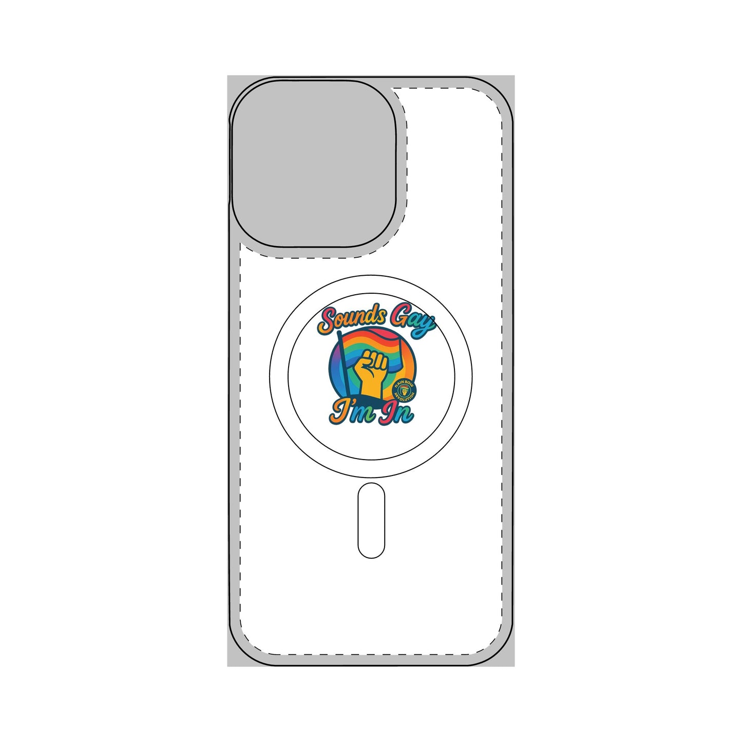 Magnetic Phone Case, Impact Resistant Phone Cover, Custom Phone Protector, Unique Gift for Tech Lovers, Funny Smartphone Case