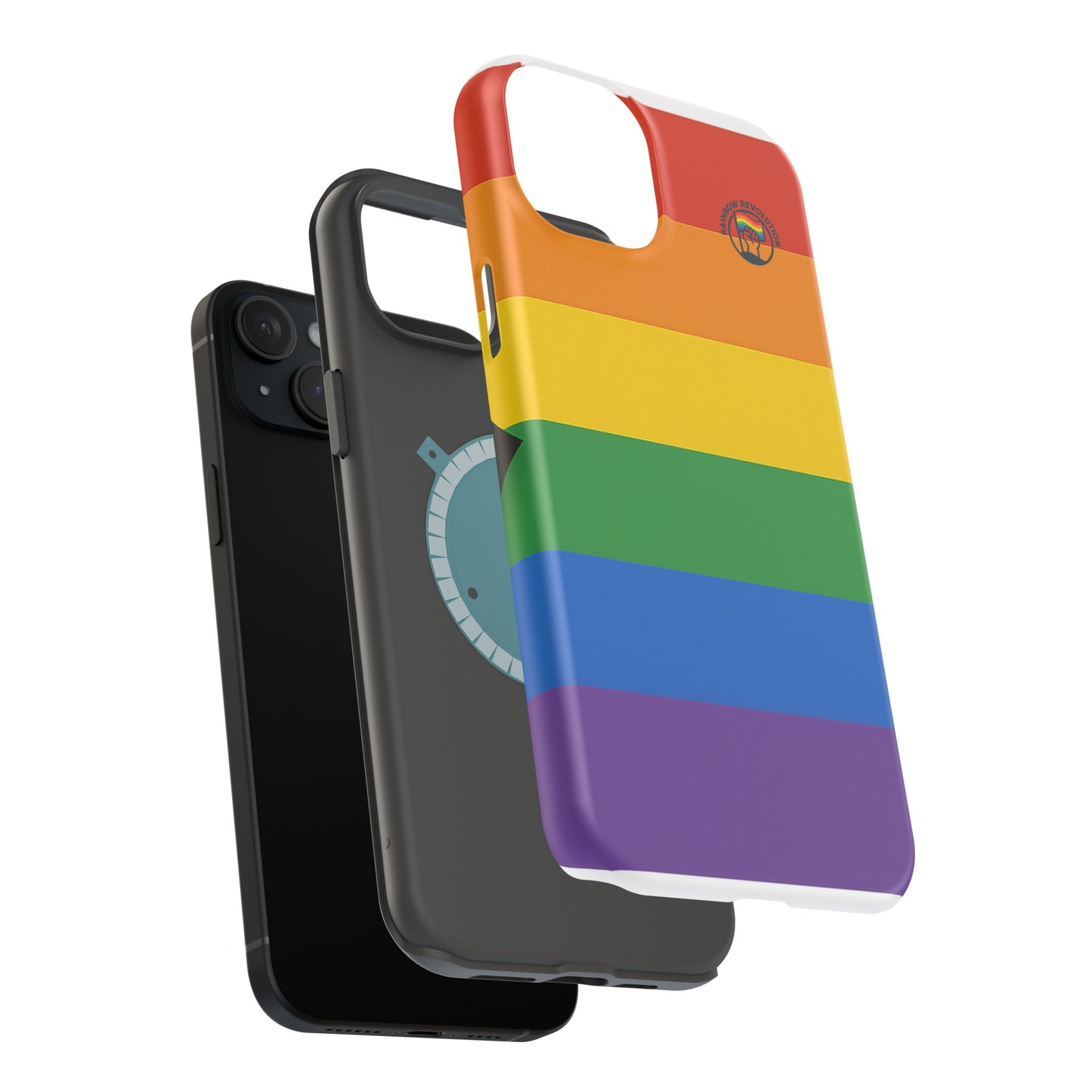 Rainbow Pride Magnetic Phone Case | LGBTQ+ Accessories, Colorful Phone Protection, Gift for Pride Month, Unique Cell Cover