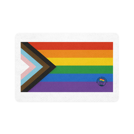 Pride Pet Food Mat - Rainbow Flag Design, Dog Feeding Mat, Cat Food Mat, LGBTQ+ Pet Accessory, Pet Decor, Kitchen Accessory