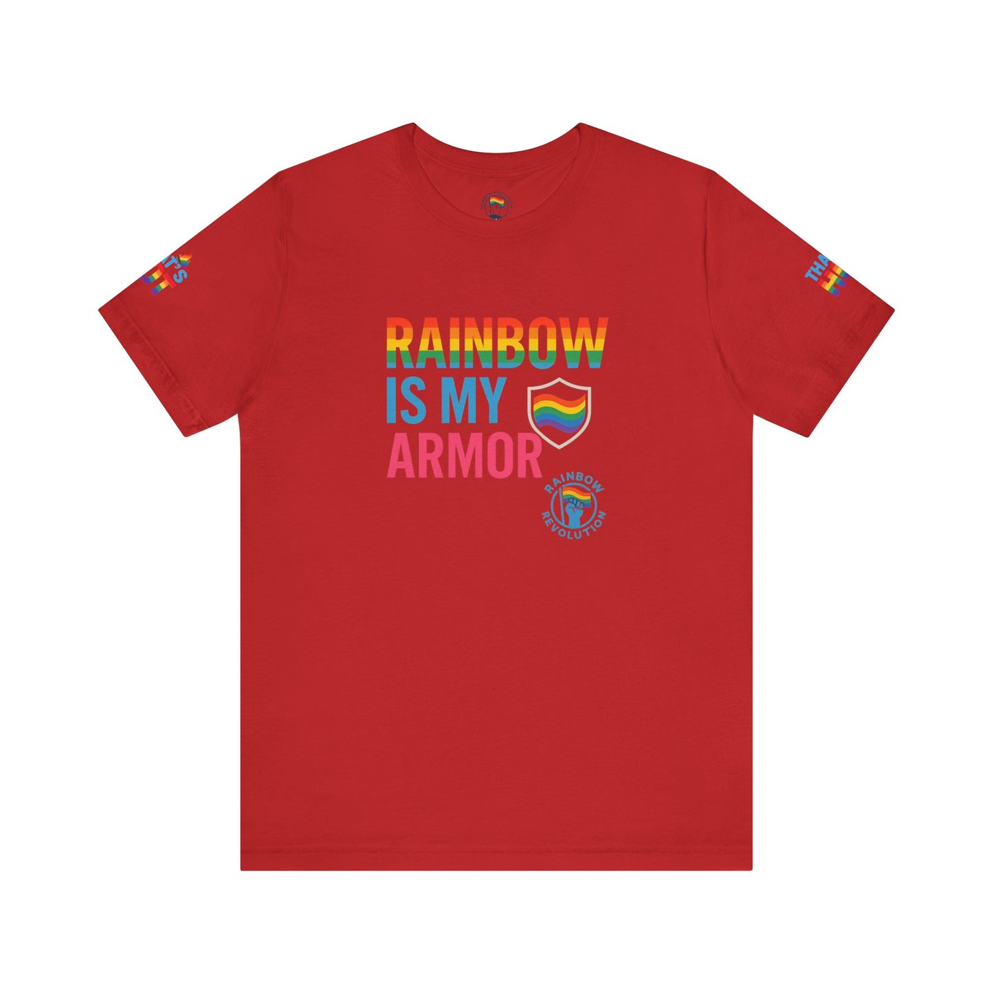 Pride Rainbow Tee, Unisex Short Sleeve Shirt, LGBTQ+ Apparel, Comfortable Summer Top, Celebratory Outfit, Gift for Allies