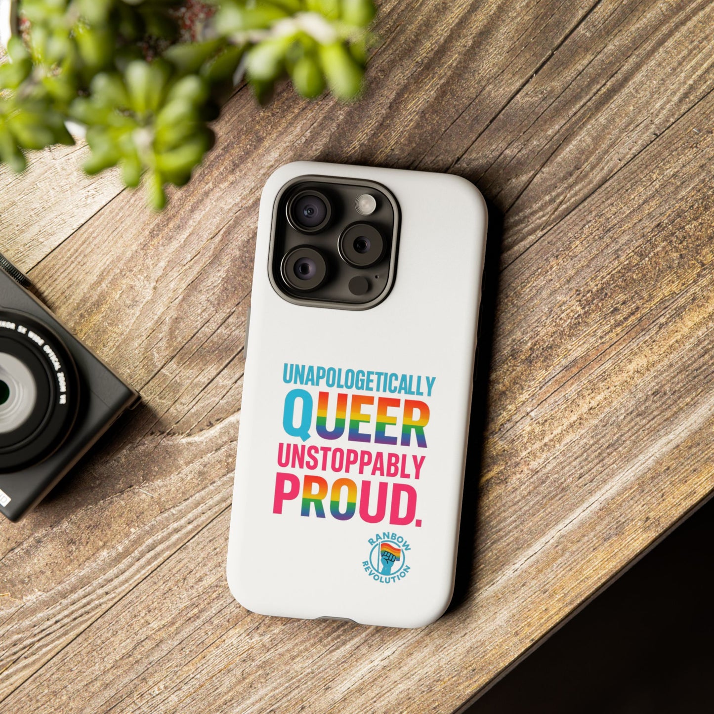 Pride Phone Case - Unapologetically Queer, LGBTQ+ Accessory, Colorful Phone Cover, Rainbow Gift, Queer Pride