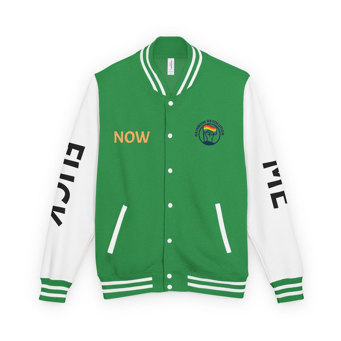 Pride Letterman Jacket - Statement Outerwear for Bold Expression, Sports Jacket, Unisex Fashion, LGBTQ+ Apparel, Gift for Her/Him