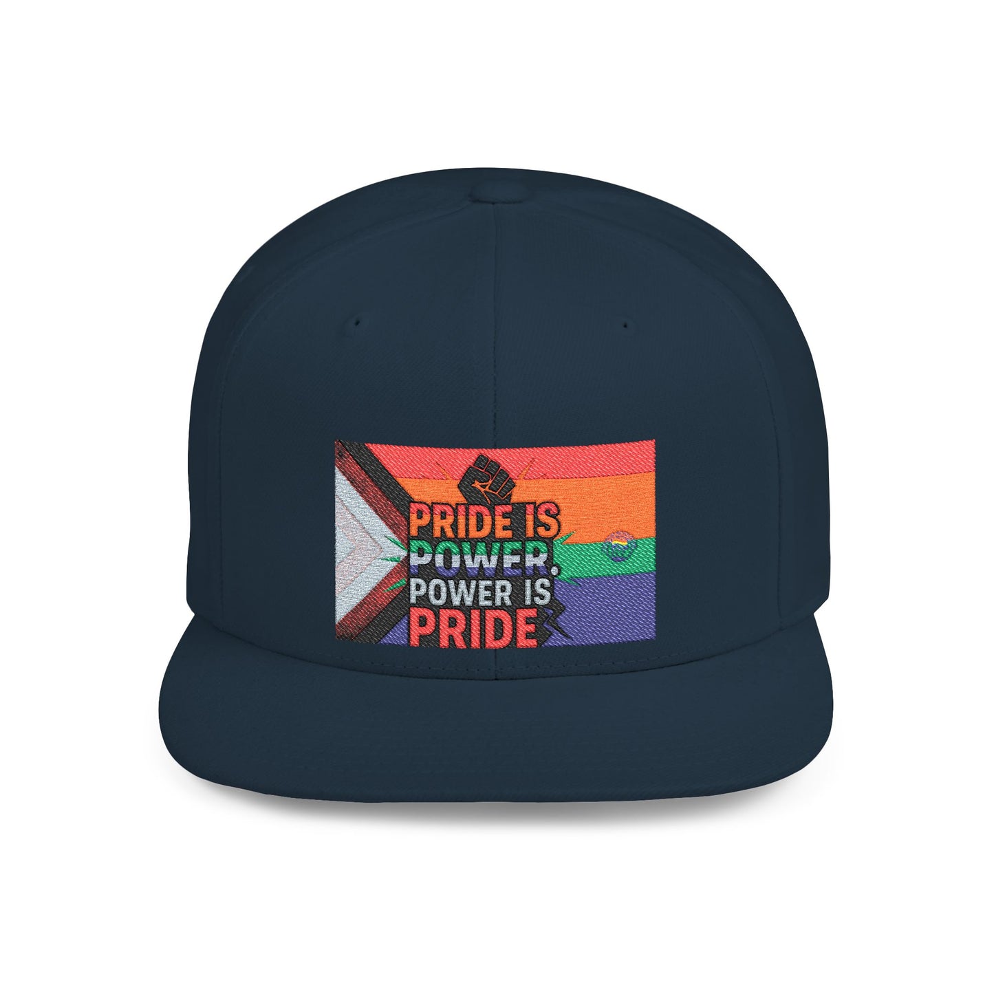 Pride-Themed Flat Bill Snapback, Celebrate Identity with Style, Perfect for Pride Month, LGBTQ+ Events, Everyday Fashion, Unisex Hat