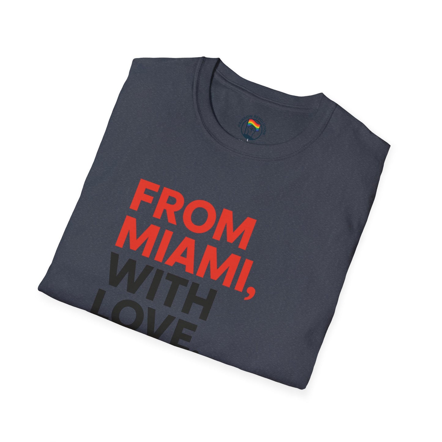 Miami Love Unisex T-Shirt, Casual Tee, Travel Souvenir, Gift for Him or Her, Statement Shirt, Summer Wear