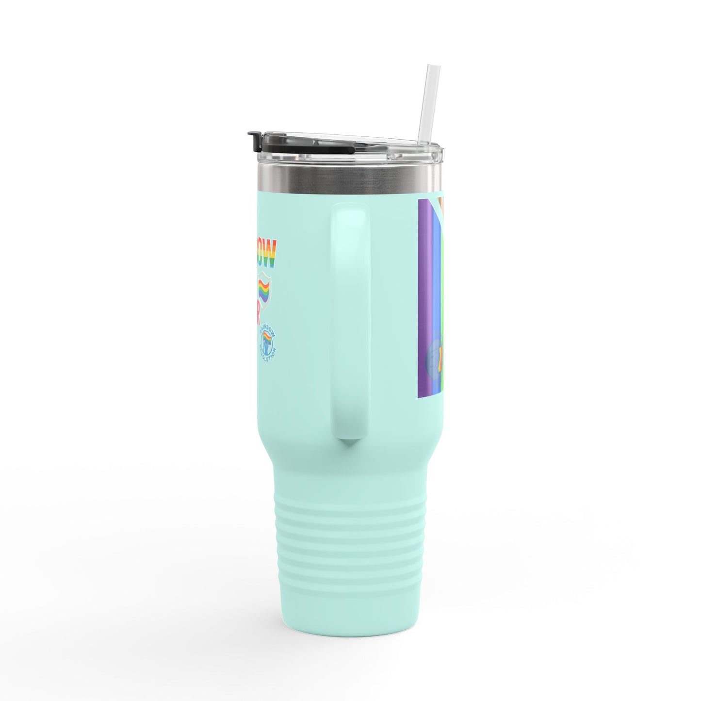 Vibrant Insulated Travel Mug, 40oz | Perfect for LGBTQ+ Pride Celebrations, Everyday Hydration, Gifts for Friends, Outdoor Adventures, [...]