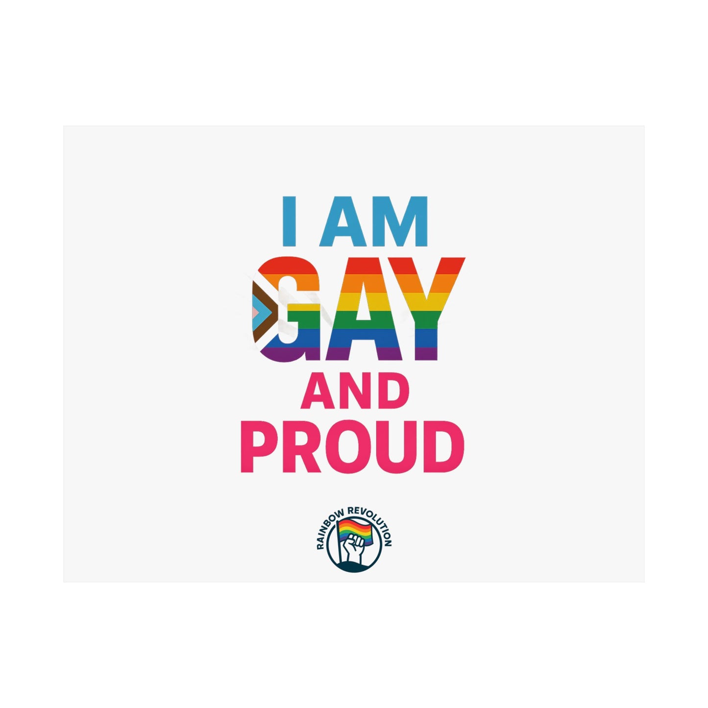Pride Poster, LGBTQ Decor, Colorful Art Print, Gay Pride Wall Art, Statement Poster, Celebration of Identity