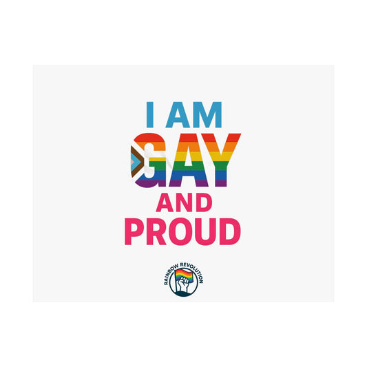 Pride Poster, LGBTQ Decor, Colorful Art Print, Gay Pride Wall Art, Statement Poster, Celebration of Identity