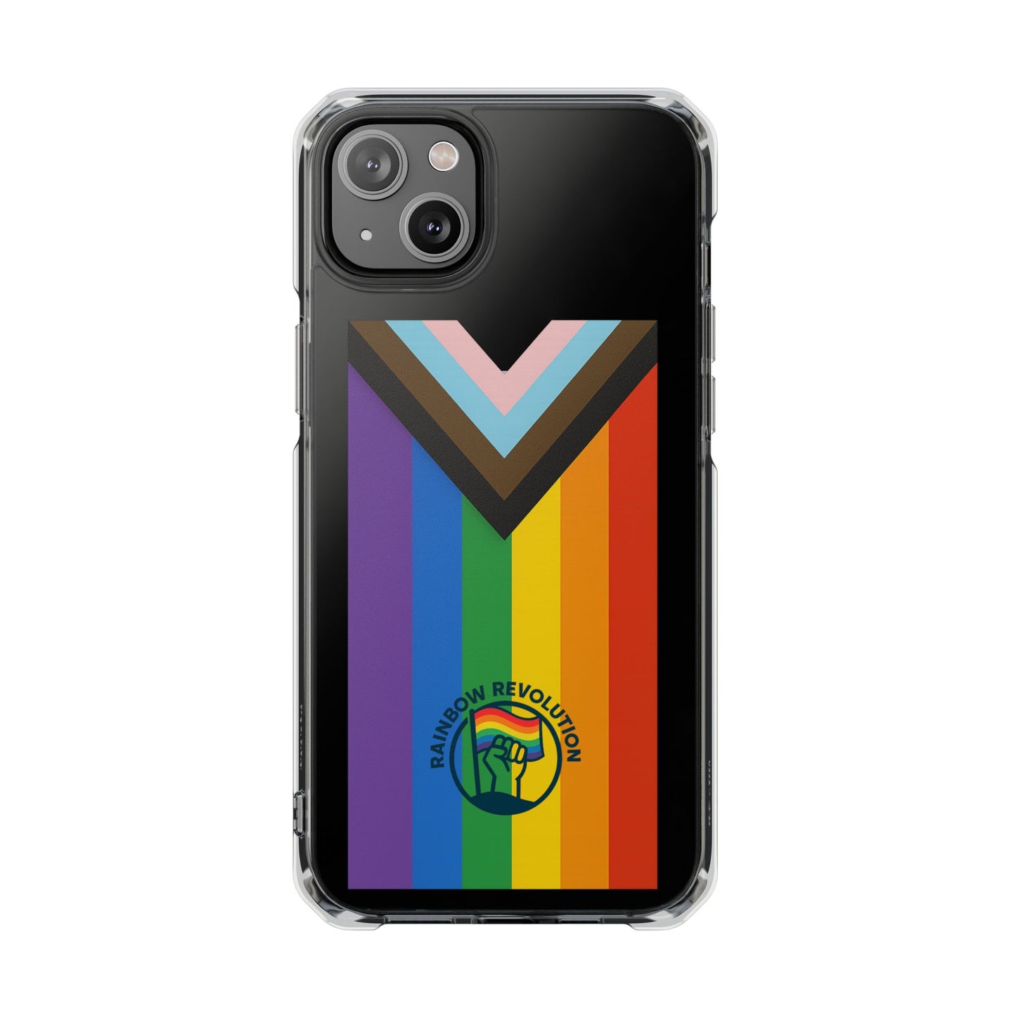 Pride-Themed Magnetic Clear Cases, LGBTQ Phone Cover, Rainbow Design, Personalized Phone Accessories, Anti-Drop Phone Case
