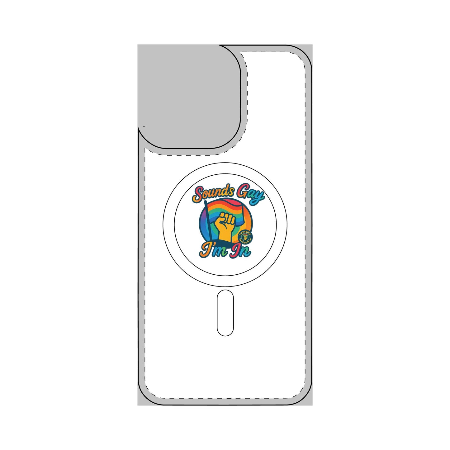Magnetic Phone Case, Impact Resistant Phone Cover, Custom Phone Protector, Unique Gift for Tech Lovers, Funny Smartphone Case