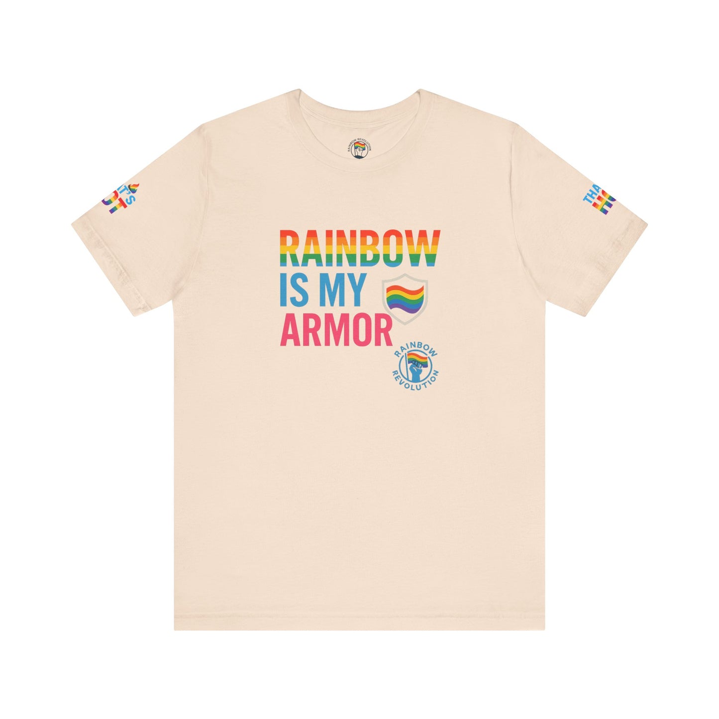 Pride Rainbow Tee, Unisex Short Sleeve Shirt, LGBTQ+ Apparel, Comfortable Summer Top, Celebratory Outfit, Gift for Allies