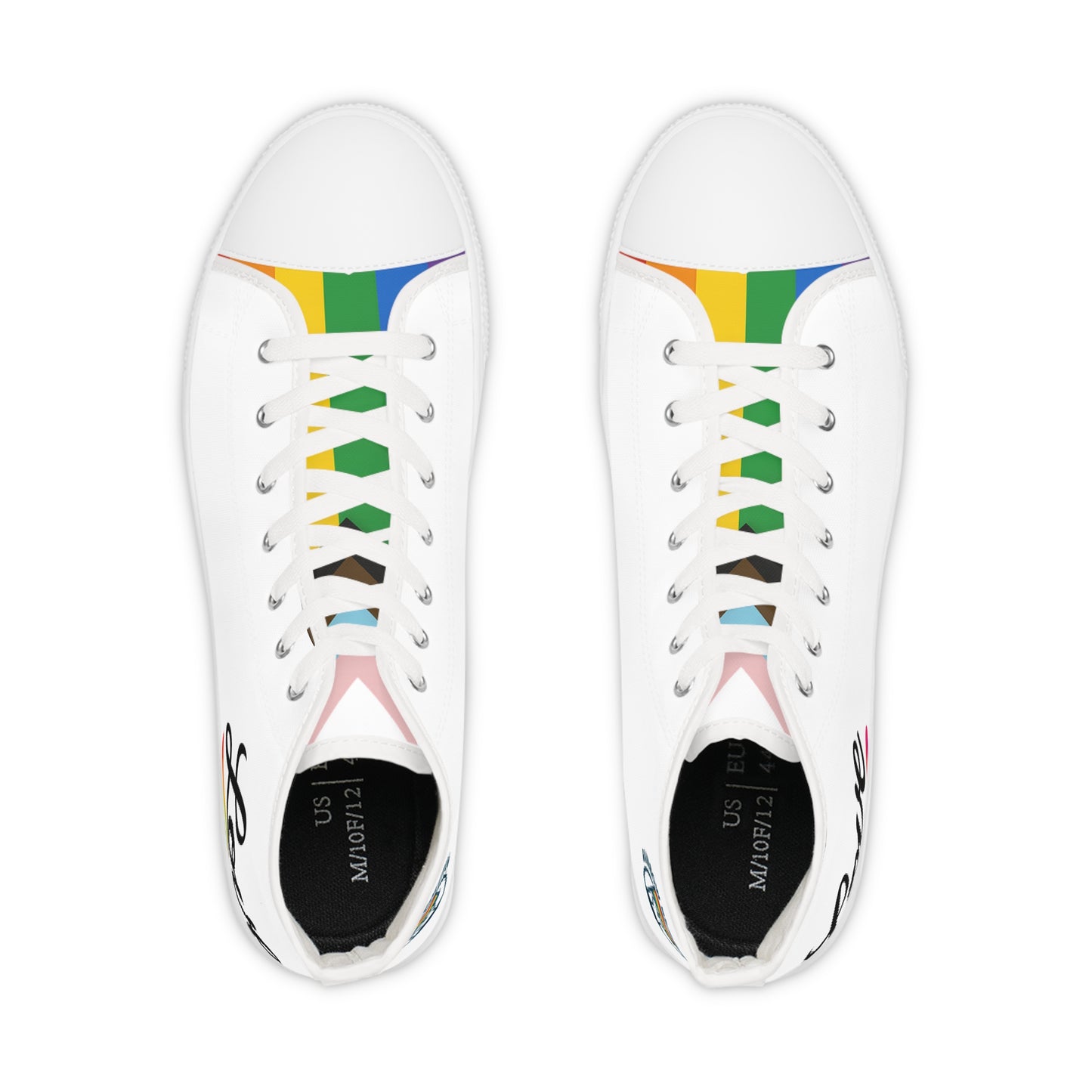 Colorful Love High Top Sneakers | Casual Streetwear, Unisex Fashion, Perfect for Summer Outings, Music Festivals, and Gifts - LOVE