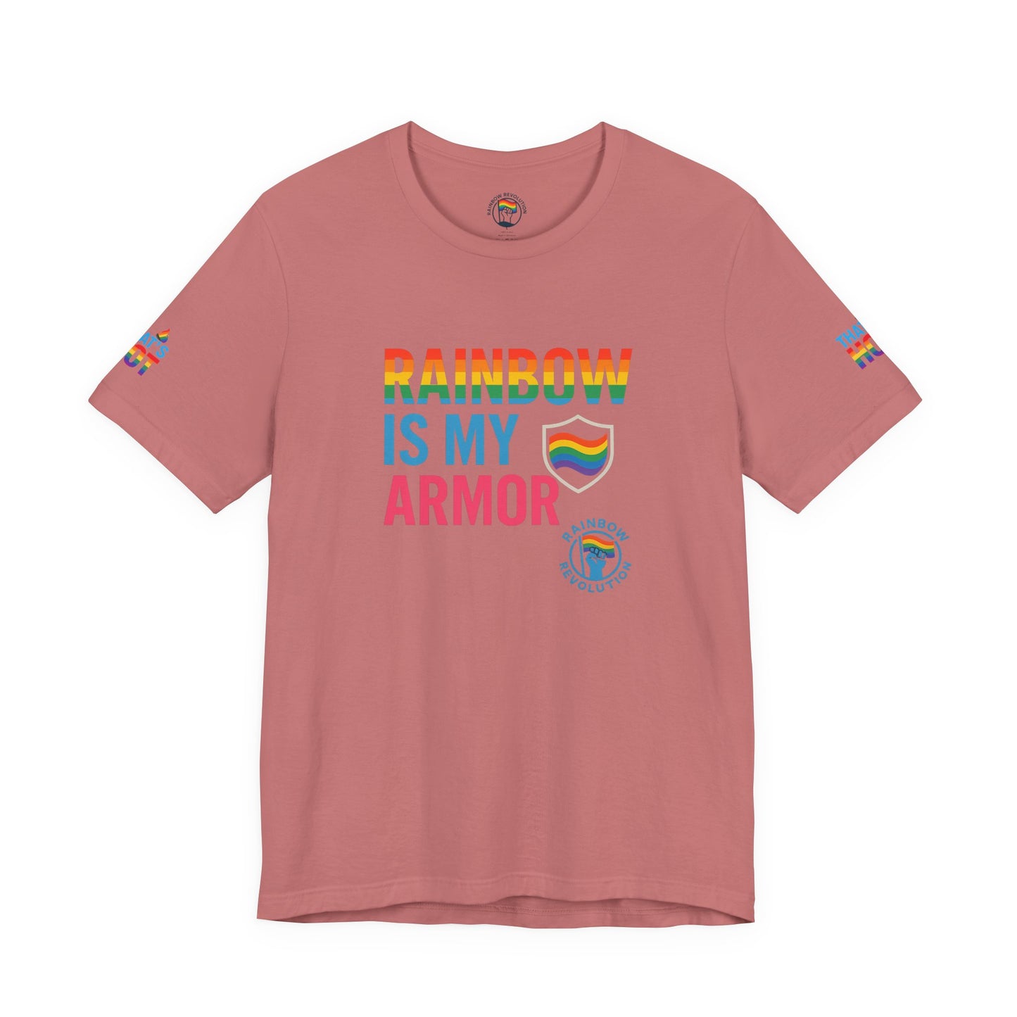 Pride Rainbow Tee, Unisex Short Sleeve Shirt, LGBTQ+ Apparel, Comfortable Summer Top, Celebratory Outfit, Gift for Allies