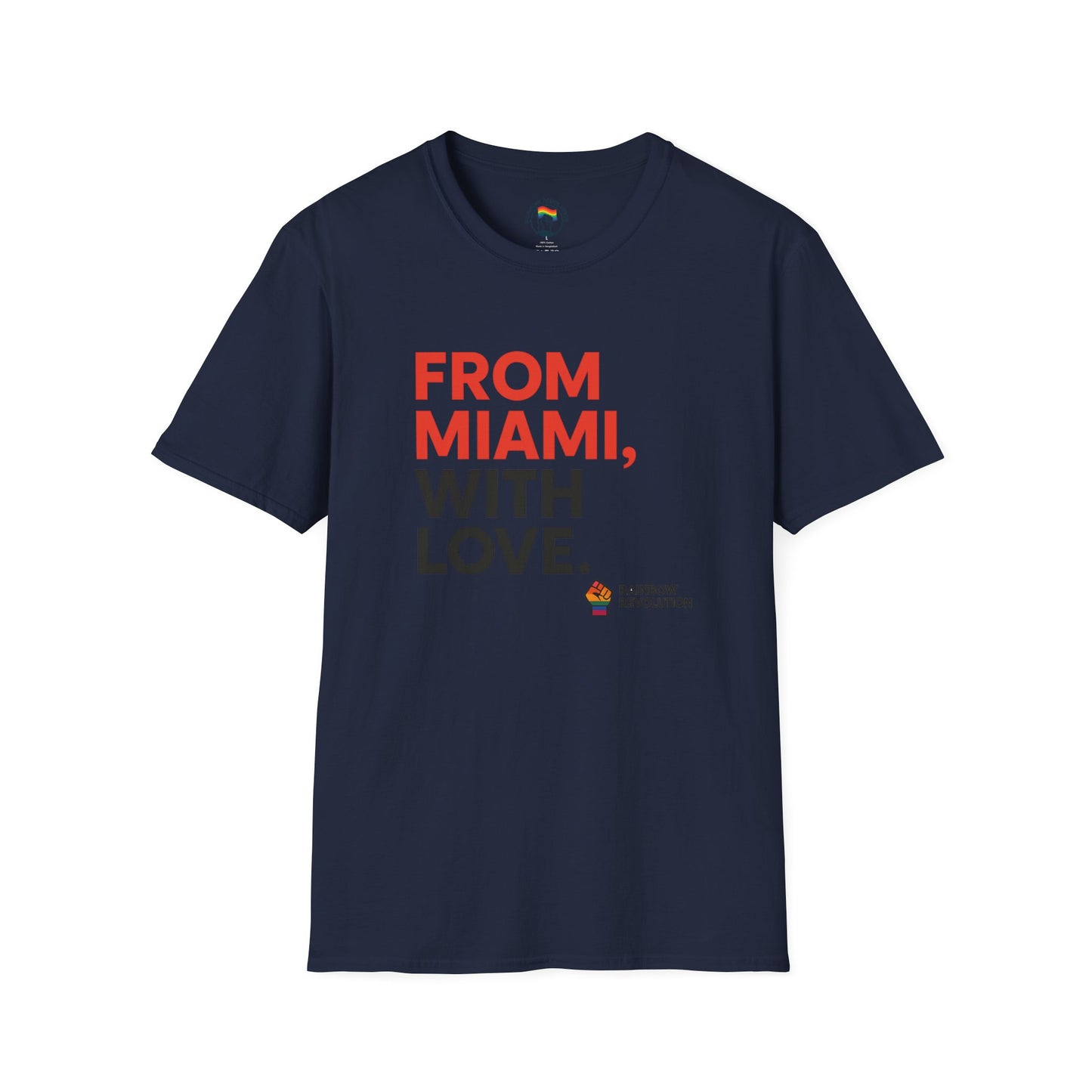 Miami Love Unisex T-Shirt, Casual Tee, Travel Souvenir, Gift for Him or Her, Statement Shirt, Summer Wear