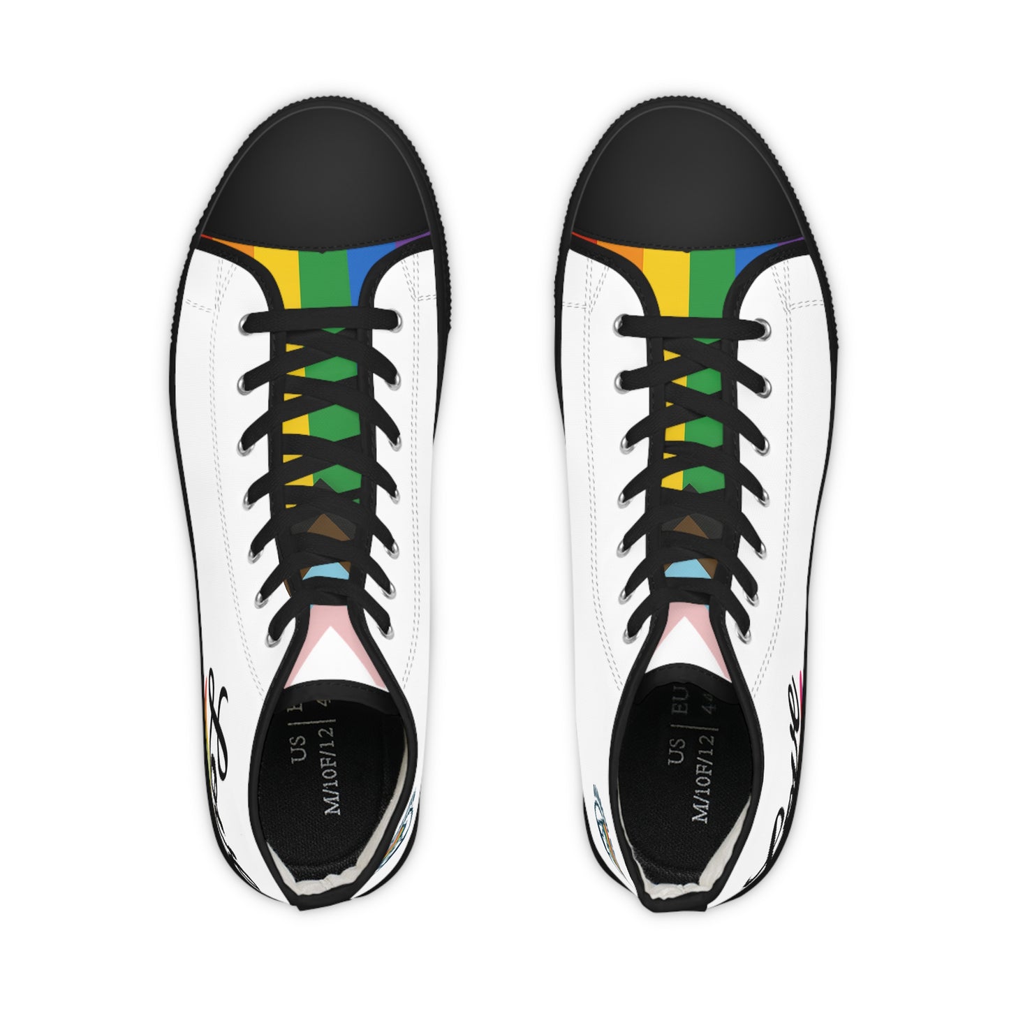 Colorful Love High Top Sneakers | Casual Streetwear, Unisex Fashion, Perfect for Summer Outings, Music Festivals, and Gifts - LOVE