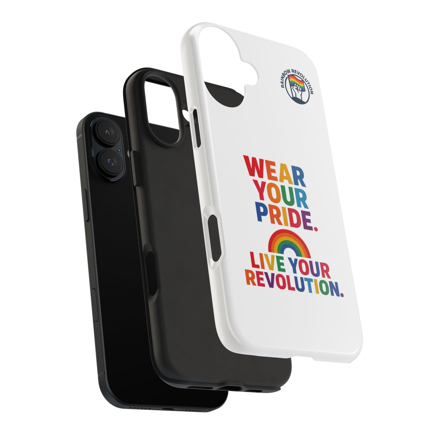 Pride Phone Cases - Wear Your Pride, Live Your Revolution - LGBTQ+ Accessories, Colorful Cases, Gift for Pride Month, Support Equality