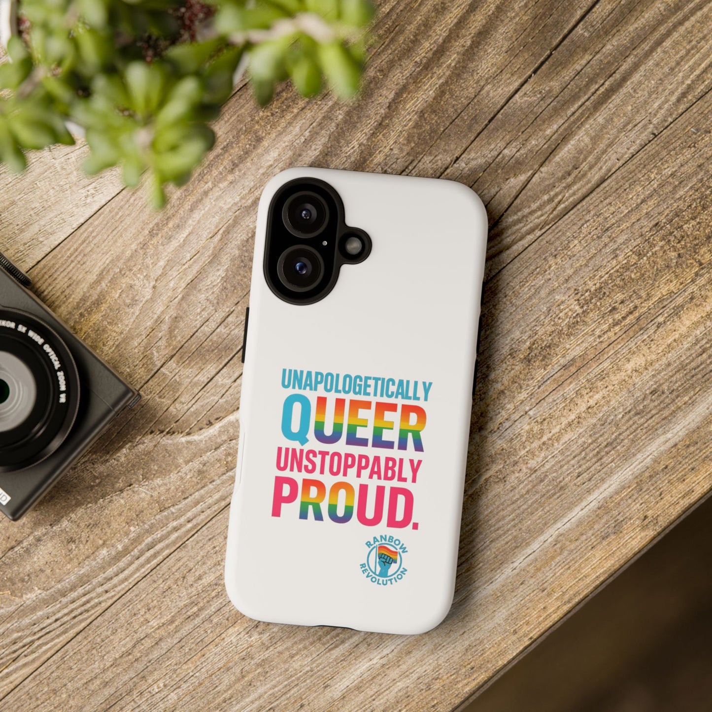 Pride Phone Case - Unapologetically Queer, LGBTQ+ Accessory, Colorful Phone Cover, Rainbow Gift, Queer Pride