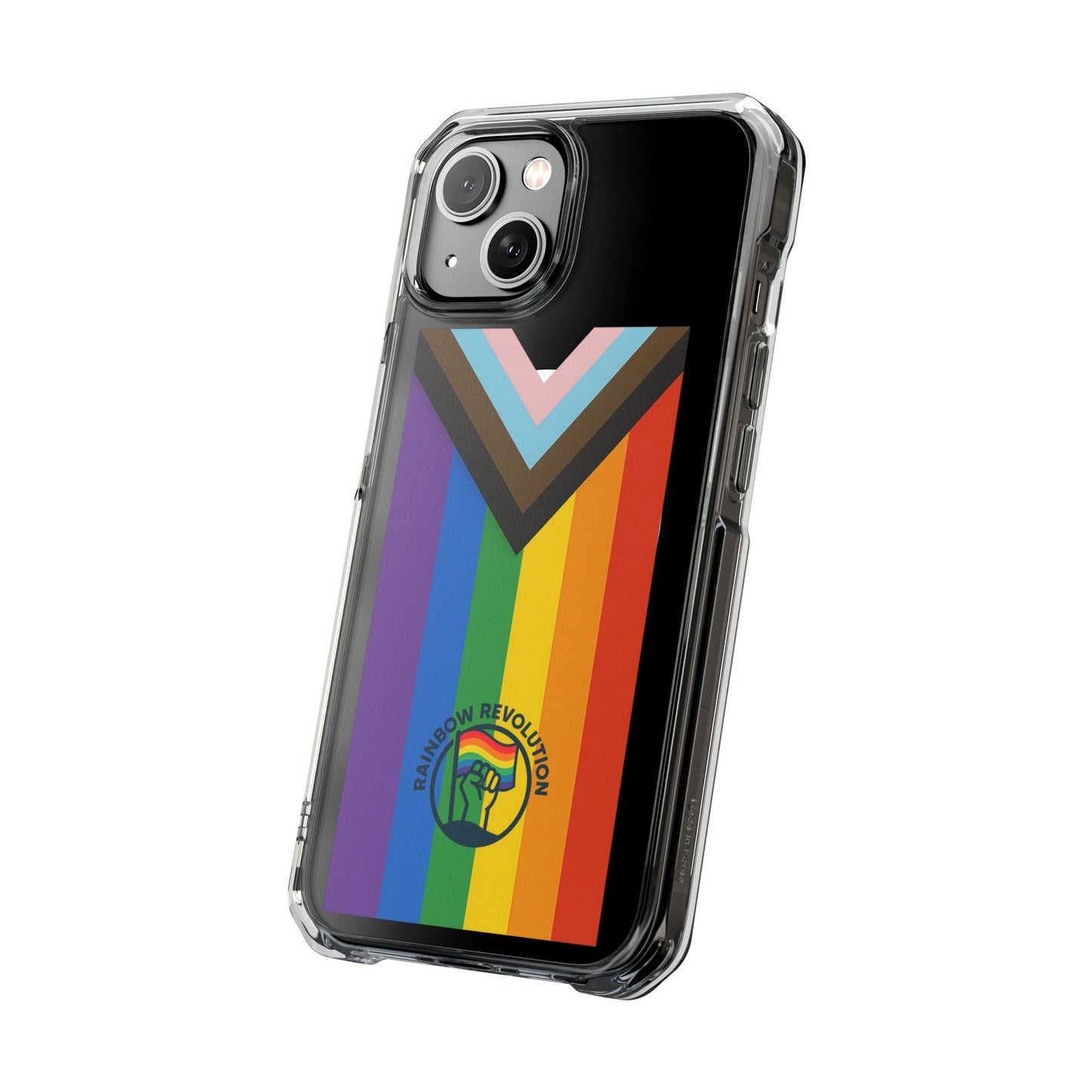 Pride-Themed Magnetic Clear Cases, LGBTQ Phone Cover, Rainbow Design, Personalized Phone Accessories, Anti-Drop Phone Case