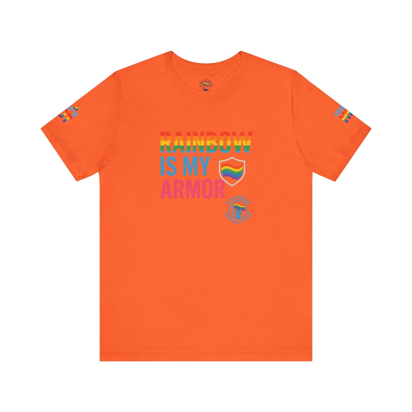 Pride Rainbow Tee, Unisex Short Sleeve Shirt, LGBTQ+ Apparel, Comfortable Summer Top, Celebratory Outfit, Gift for Allies