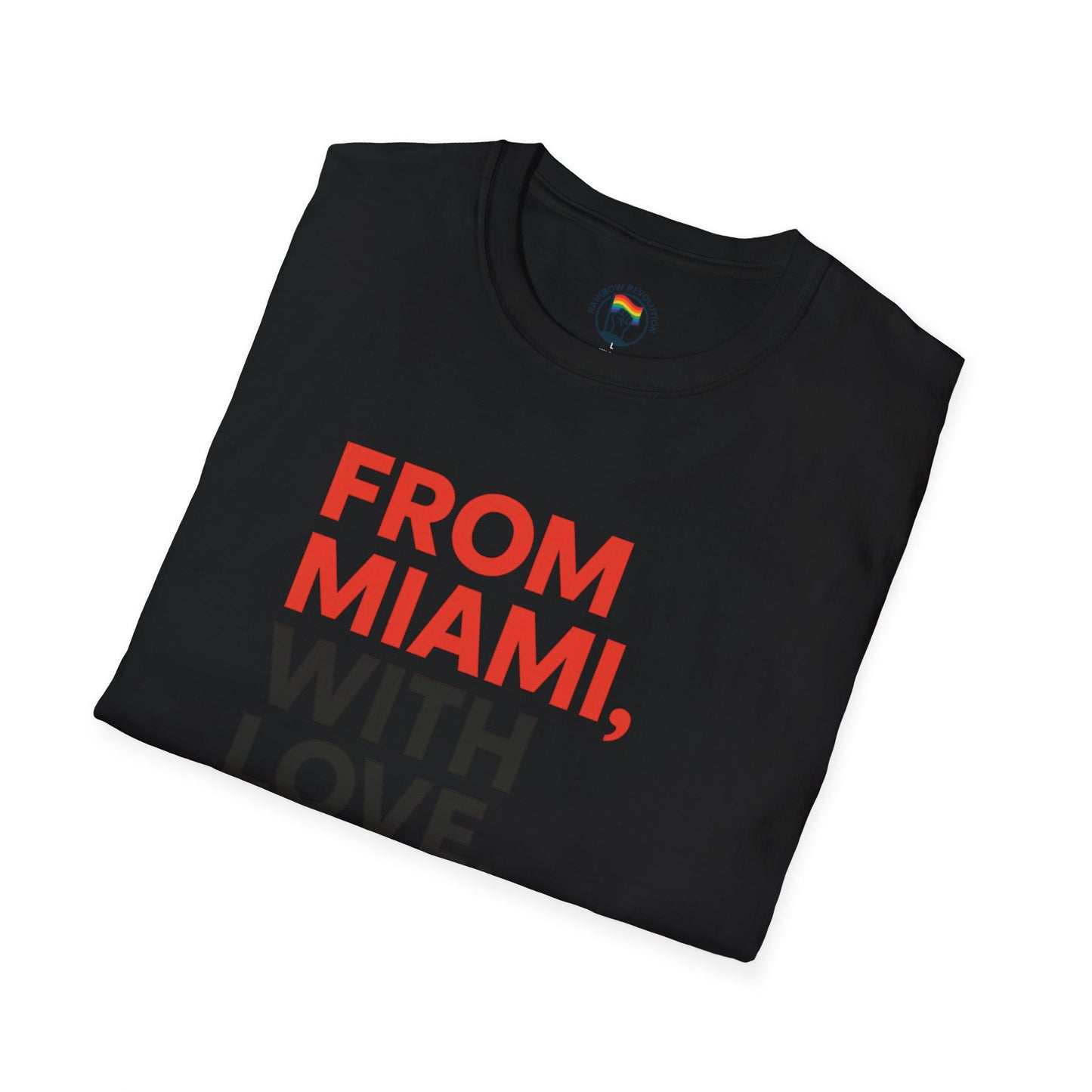 Miami Love Unisex T-Shirt, Casual Tee, Travel Souvenir, Gift for Him or Her, Statement Shirt, Summer Wear