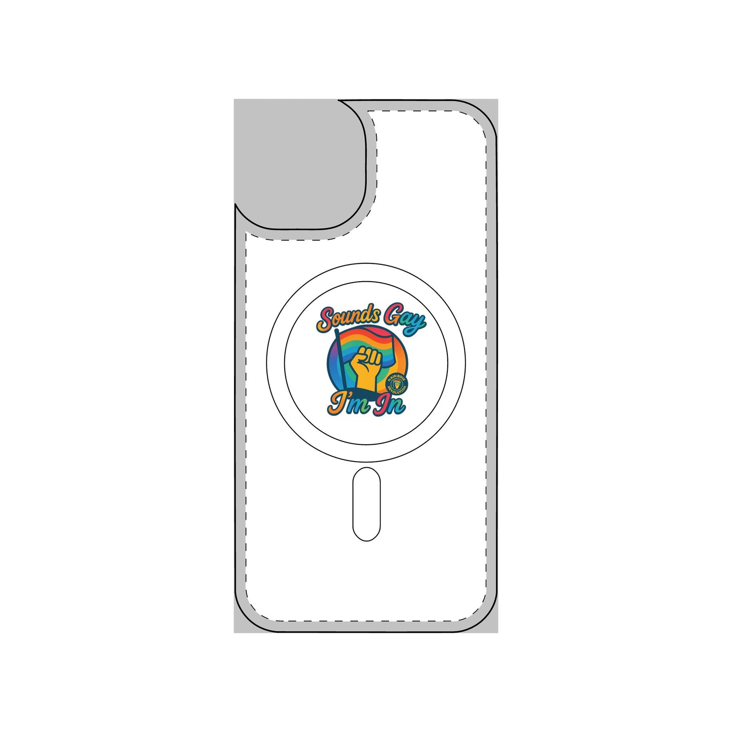 Magnetic Phone Case, Impact Resistant Phone Cover, Custom Phone Protector, Unique Gift for Tech Lovers, Funny Smartphone Case