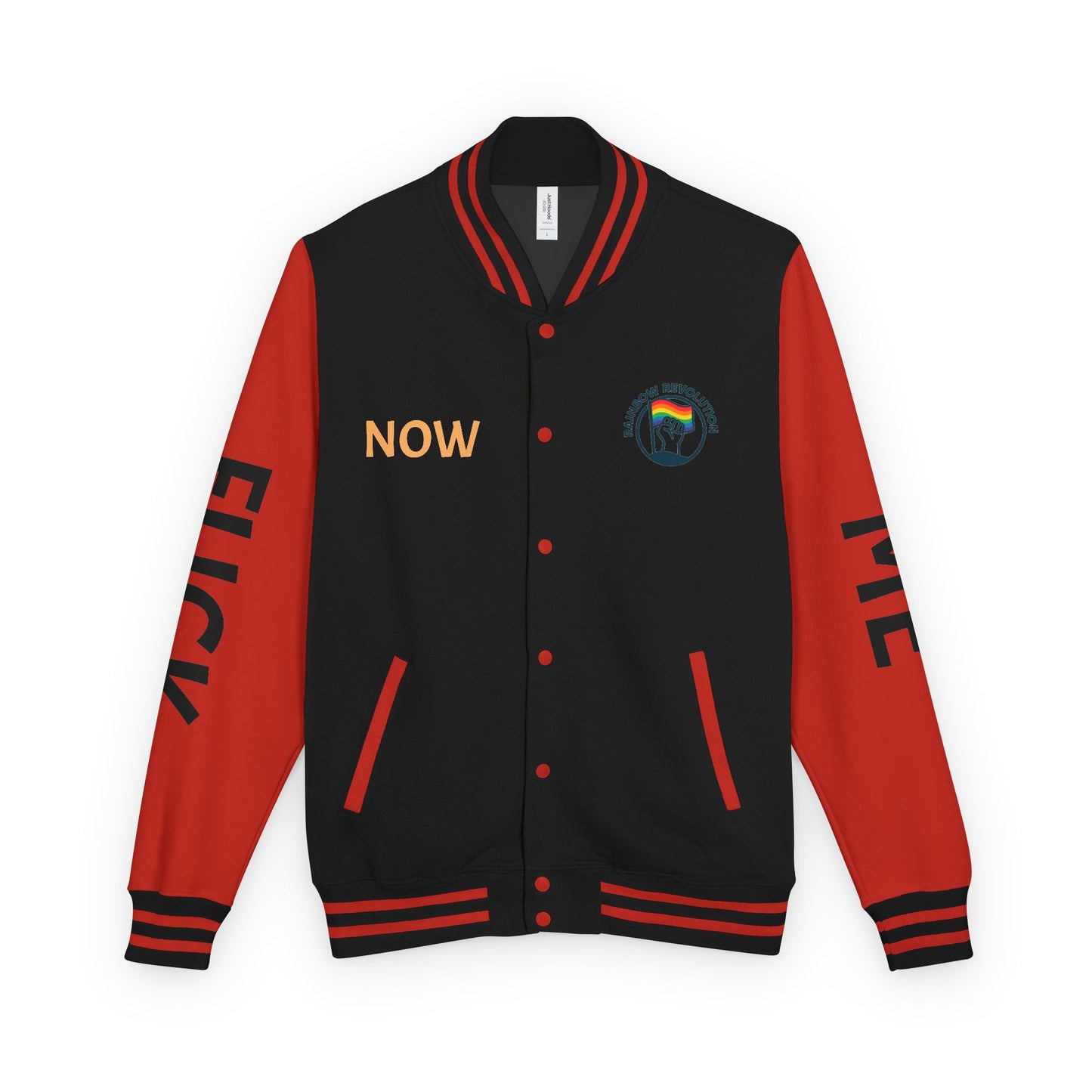 Pride Letterman Jacket - Statement Outerwear for Bold Expression, Sports Jacket, Unisex Fashion, LGBTQ+ Apparel, Gift for Her/Him