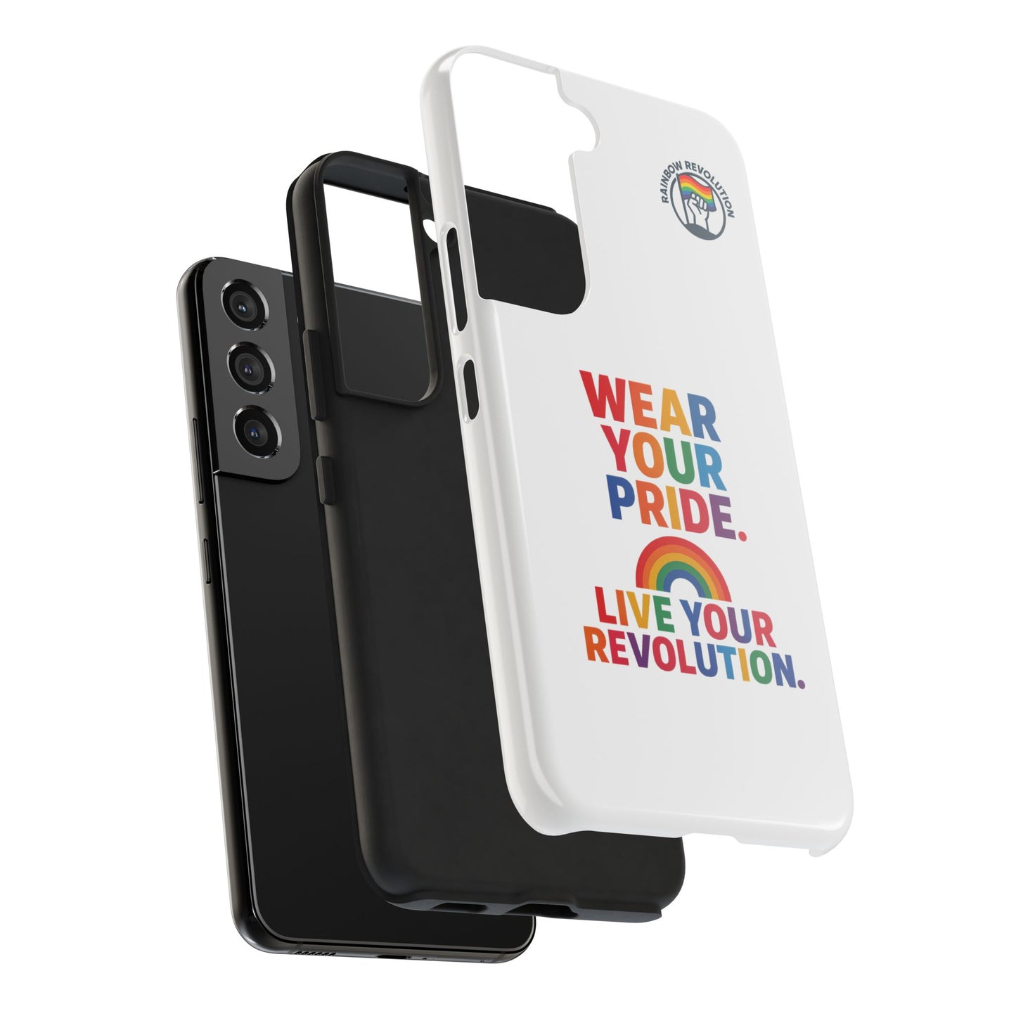 Pride Phone Cases - Wear Your Pride, Live Your Revolution - LGBTQ+ Accessories, Colorful Cases, Gift for Pride Month, Support Equality