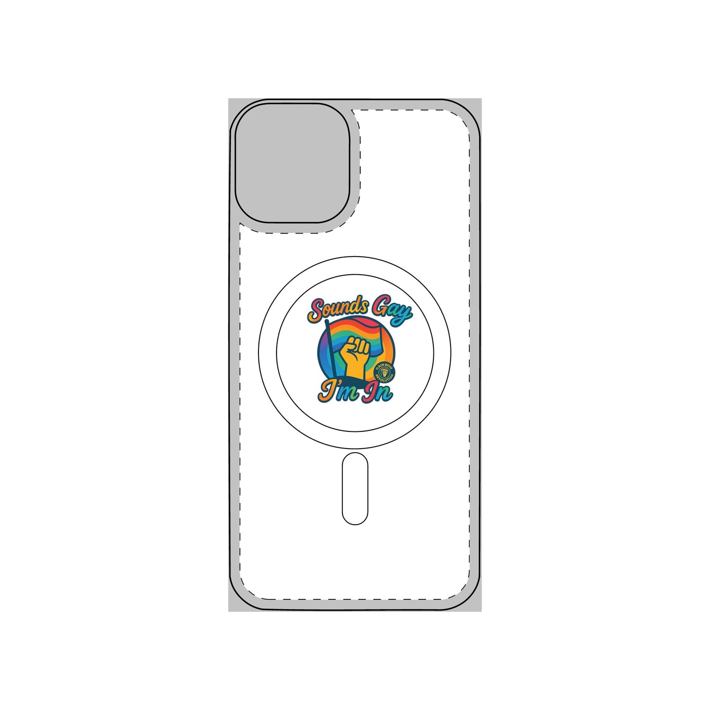 Magnetic Phone Case, Impact Resistant Phone Cover, Custom Phone Protector, Unique Gift for Tech Lovers, Funny Smartphone Case