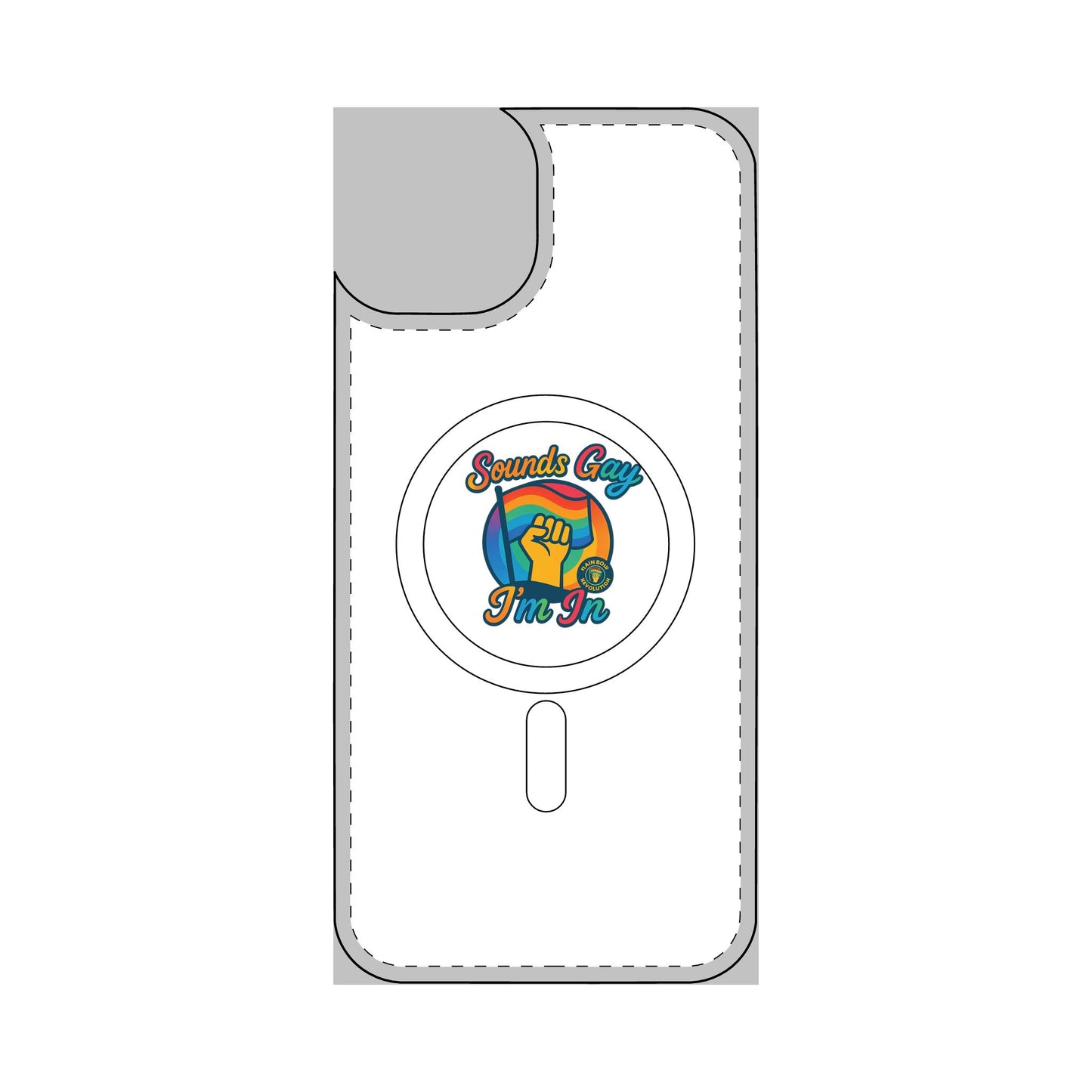 Magnetic Phone Case, Impact Resistant Phone Cover, Custom Phone Protector, Unique Gift for Tech Lovers, Funny Smartphone Case