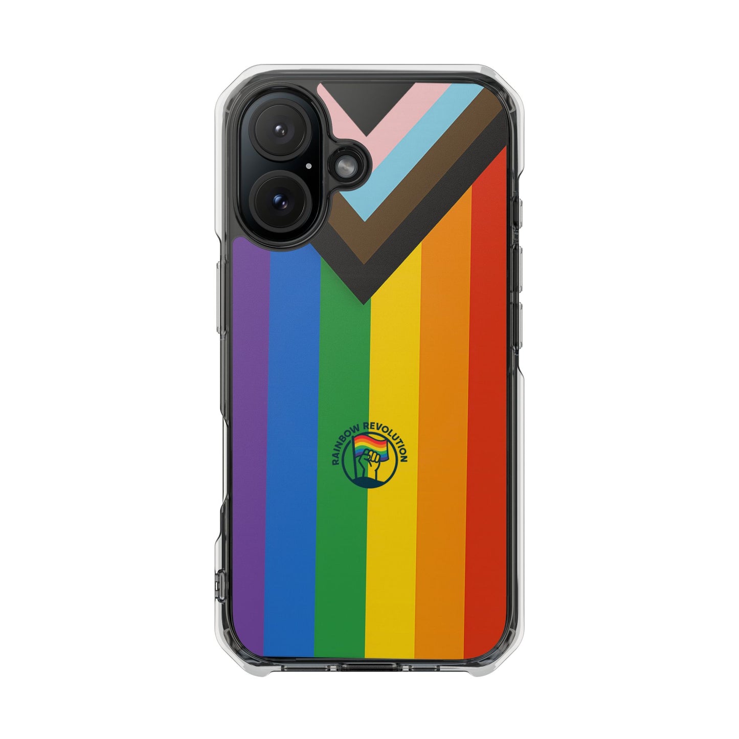 Pride Rainbow Phone Cases - Clear Impact Cases for LGBTQ+ Celebration, Phone Protection, Customizable, Gift for Allies and Friends