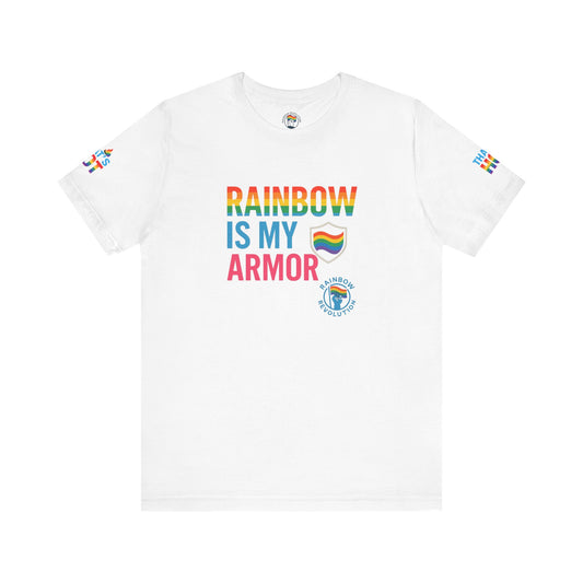 Pride Rainbow Tee, Unisex Short Sleeve Shirt, LGBTQ+ Apparel, Comfortable Summer Top, Celebratory Outfit, Gift for Allies