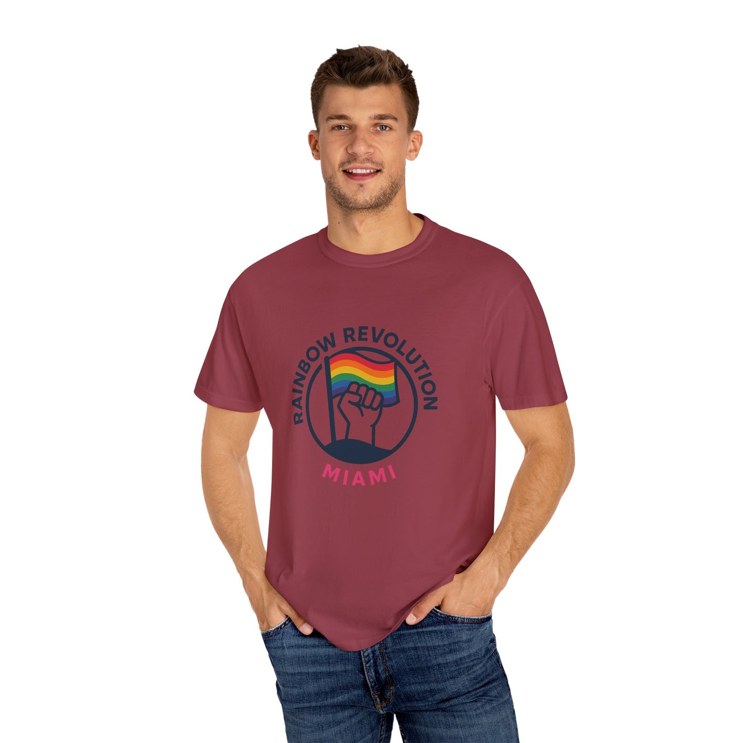 Unisex Rainbow Revolution T-shirt - Celebrate Pride, Summer Vibes, LGBTQ+ Support, Miami Love, Casual Wear