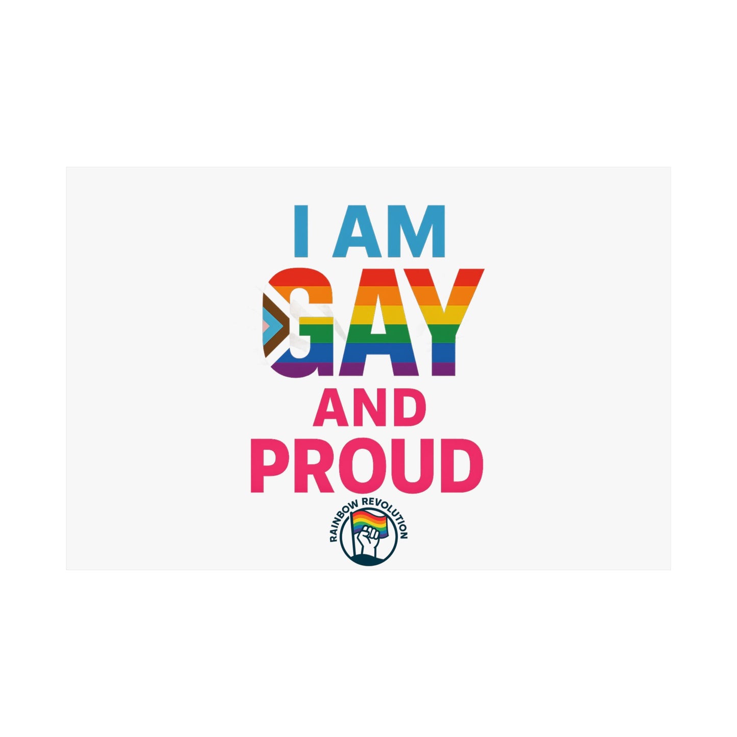 Pride Poster, LGBTQ Decor, Colorful Art Print, Gay Pride Wall Art, Statement Poster, Celebration of Identity