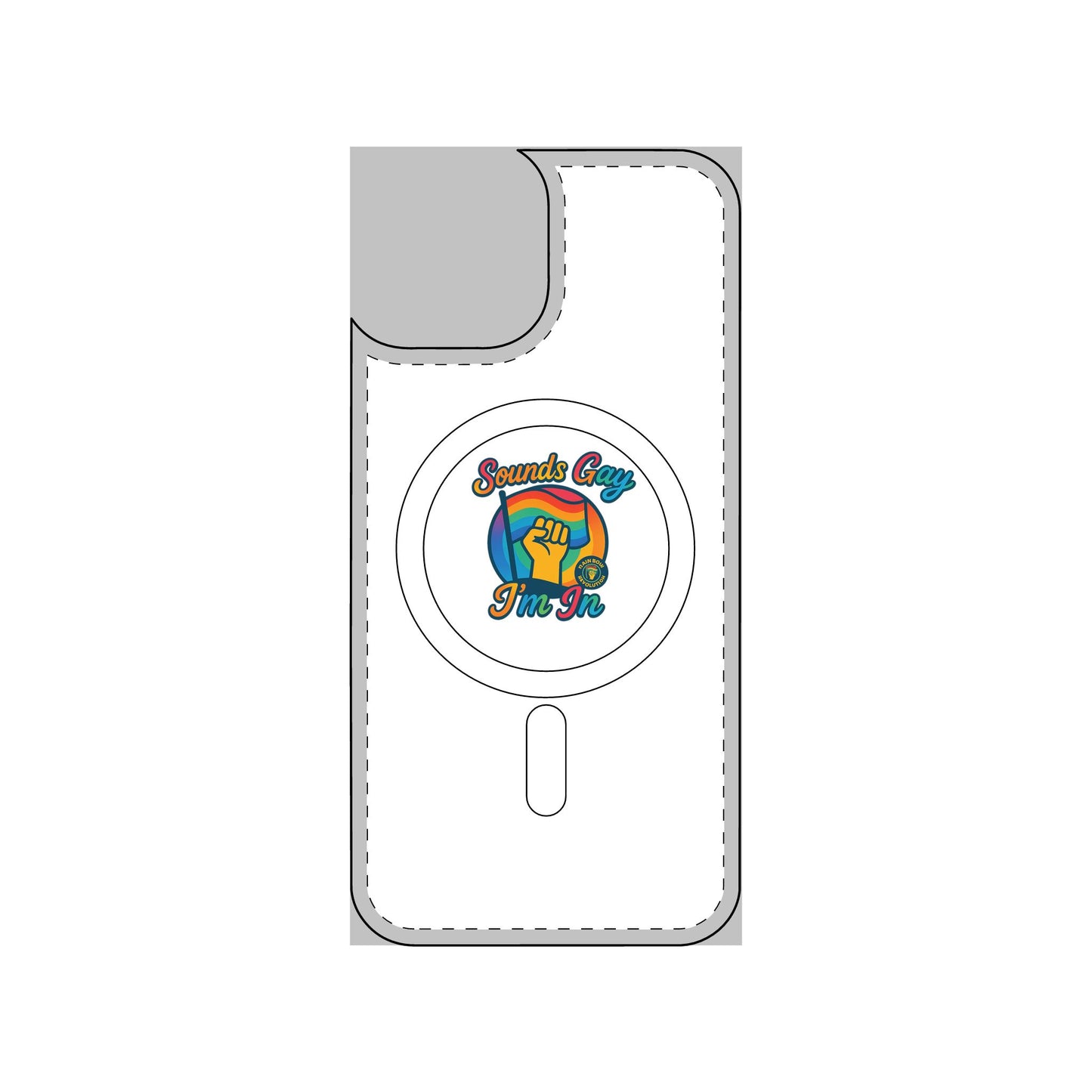 Magnetic Phone Case, Impact Resistant Phone Cover, Custom Phone Protector, Unique Gift for Tech Lovers, Funny Smartphone Case