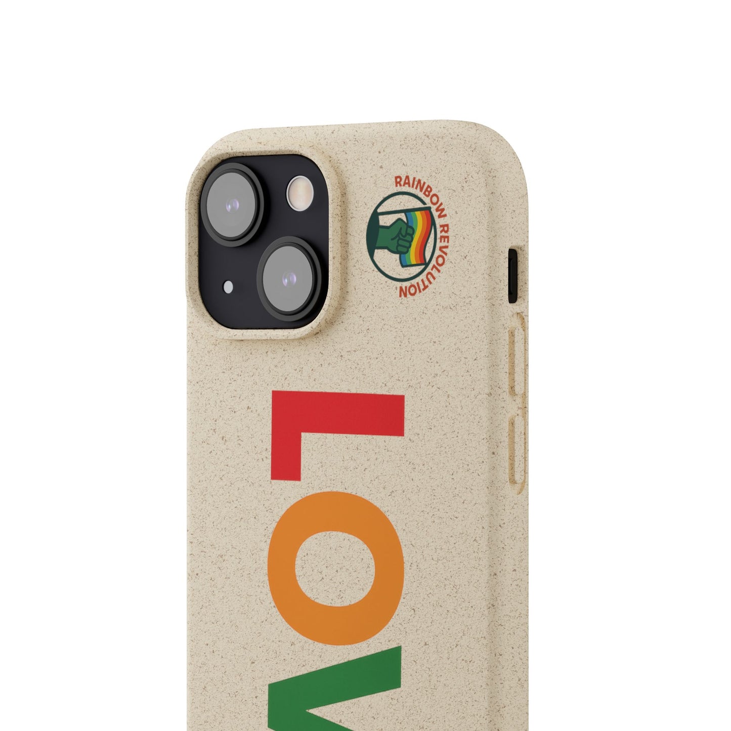 Colorful Love Biodegradable Phone Case | Eco-Friendly Gift for Friends, Green Living, Valentine's Day, Pride Month, Eco-conscious Design