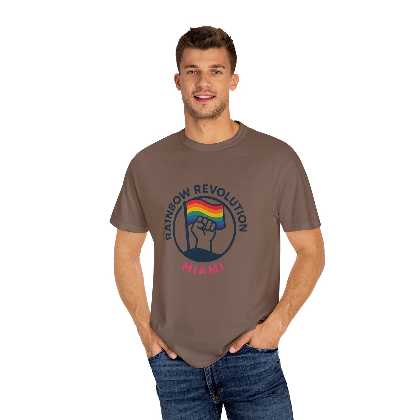 Unisex Rainbow Revolution T-shirt - Celebrate Pride, Summer Vibes, LGBTQ+ Support, Miami Love, Casual Wear