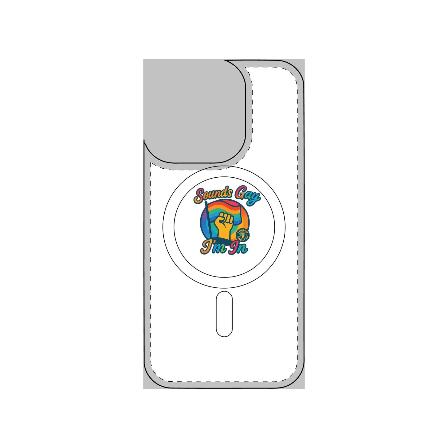 Magnetic Phone Case, Impact Resistant Phone Cover, Custom Phone Protector, Unique Gift for Tech Lovers, Funny Smartphone Case