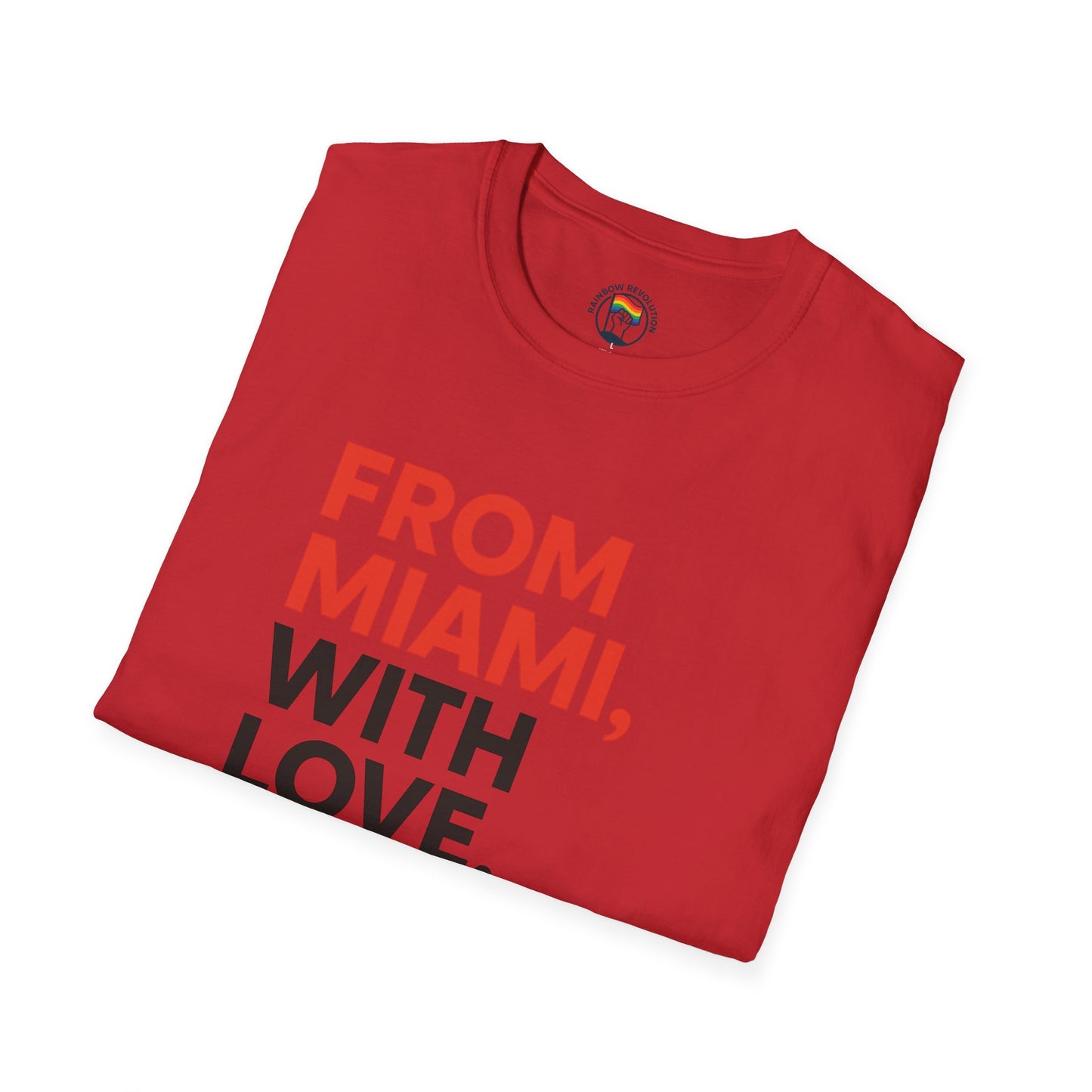 Miami Love Unisex T-Shirt, Casual Tee, Travel Souvenir, Gift for Him or Her, Statement Shirt, Summer Wear