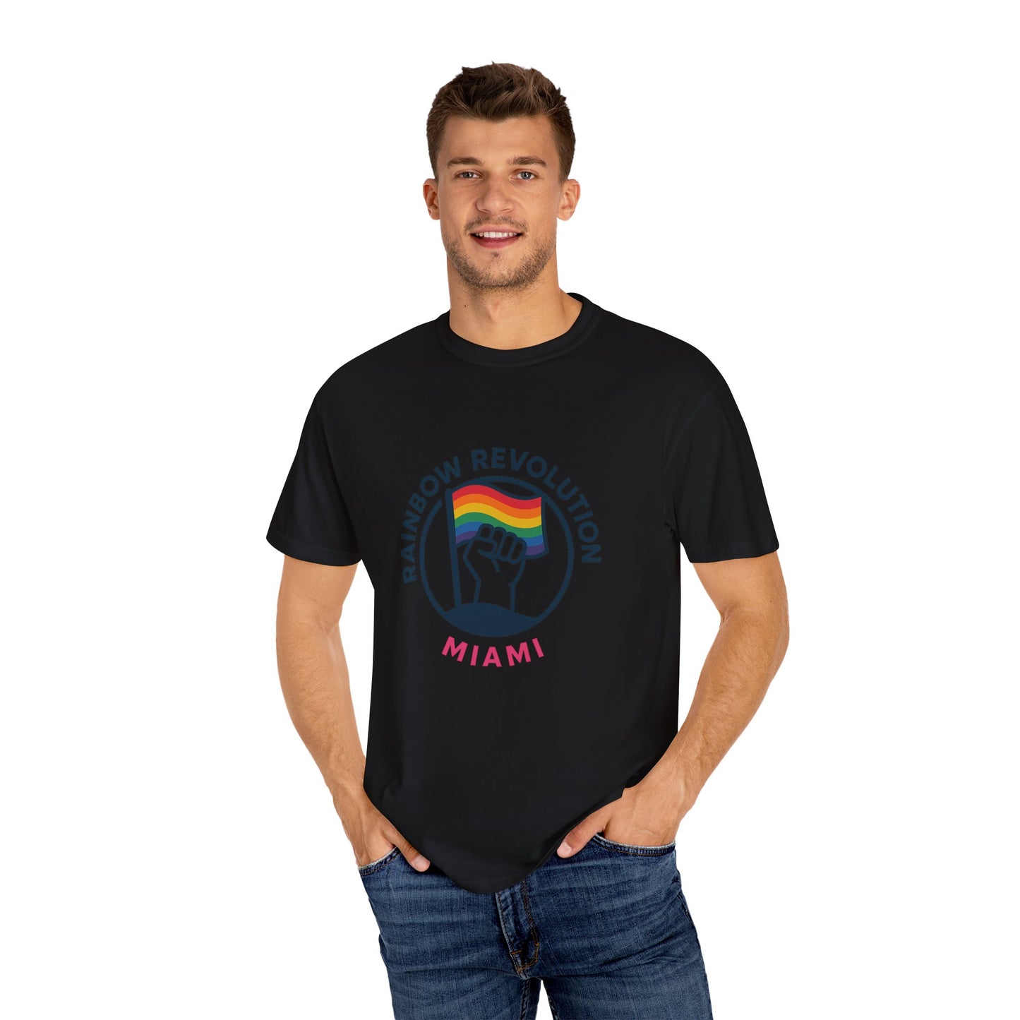 Unisex Rainbow Revolution T-shirt - Celebrate Pride, Summer Vibes, LGBTQ+ Support, Miami Love, Casual Wear