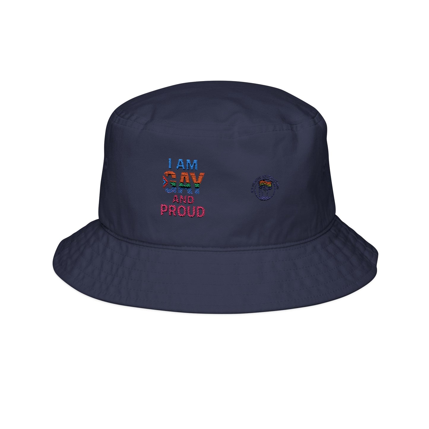 Pride Embroidered Bucket Hat | I AM GAY AND PROUD, LGBTQ+ Fashion, Unisex Accessories, Summer Hat, Gifts for Pride Month