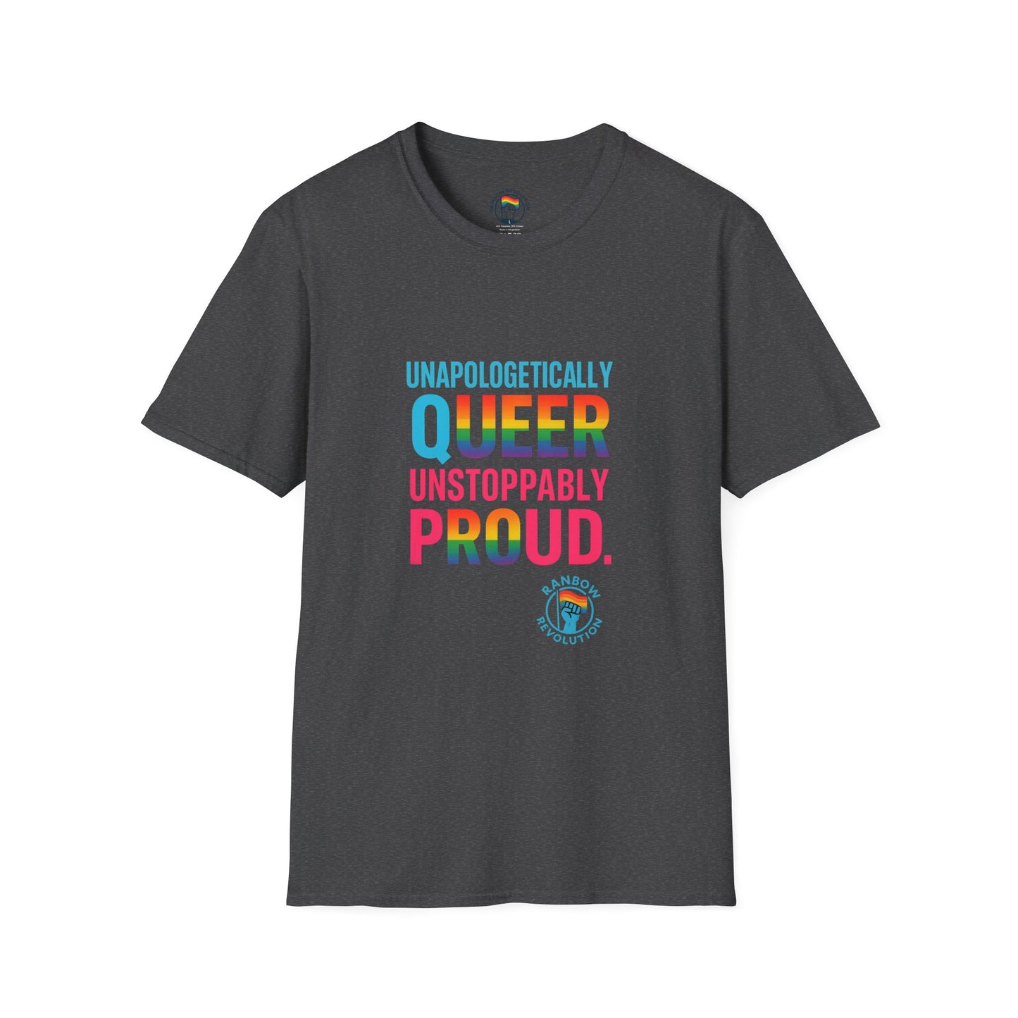 Unisex Pride T-Shirt - Unapologetically Queer Unstoppably Proud, LGBTQ+ Apparel, LGBTQ Pride Shirt, Gay Pride Tee, Rainbow Shirt, Gift [...]