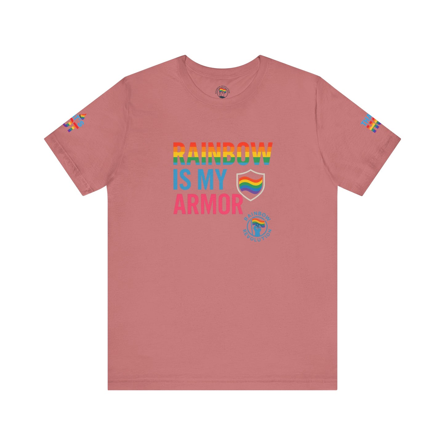 Pride Rainbow Tee, Unisex Short Sleeve Shirt, LGBTQ+ Apparel, Comfortable Summer Top, Celebratory Outfit, Gift for Allies