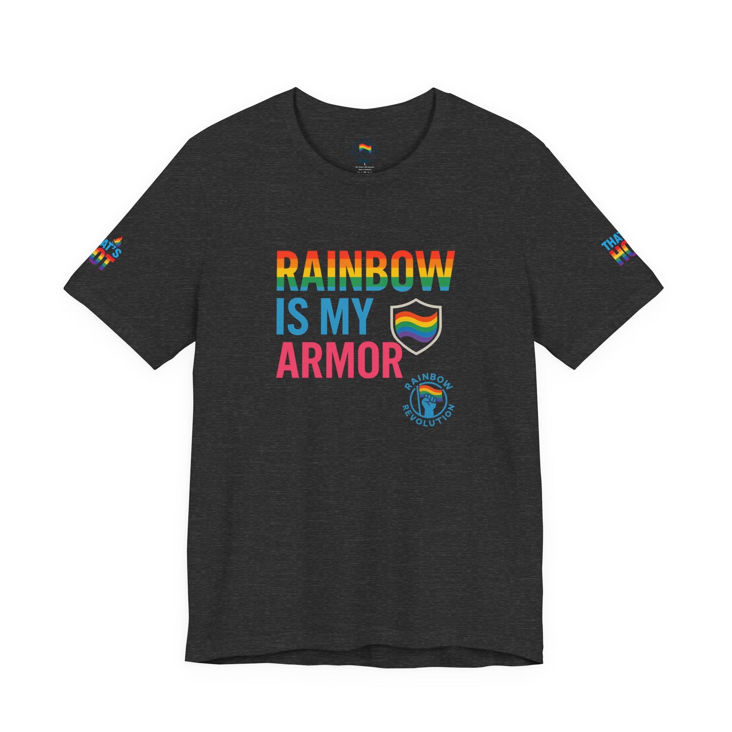 Pride Rainbow Tee, Unisex Short Sleeve Shirt, LGBTQ+ Apparel, Comfortable Summer Top, Celebratory Outfit, Gift for Allies
