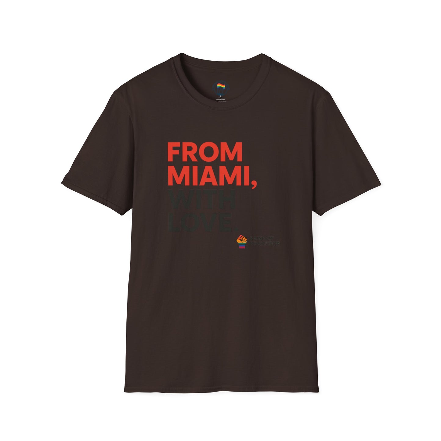 Miami Love Unisex T-Shirt, Casual Tee, Travel Souvenir, Gift for Him or Her, Statement Shirt, Summer Wear