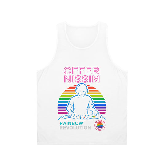 Rainbow Revolution Unisex Tank Top - Dance Party Wear, Festival Clothing, LGBTQ+ Pride Apparel, Summer Vibes, Music Lover Gift