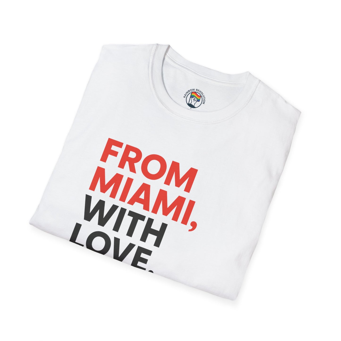 Miami Love Unisex T-Shirt, Casual Tee, Travel Souvenir, Gift for Him or Her, Statement Shirt, Summer Wear