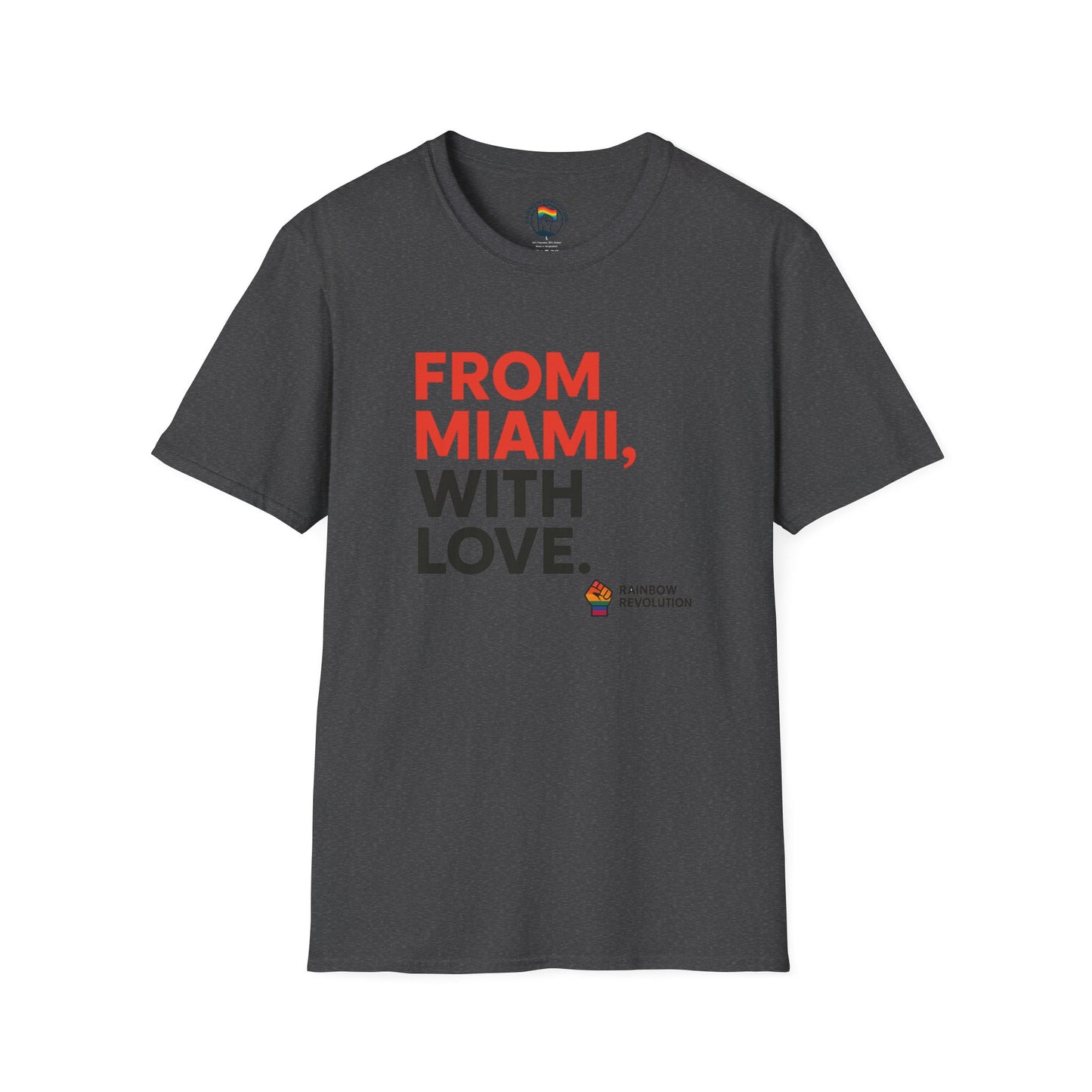 Miami Love Unisex T-Shirt, Casual Tee, Travel Souvenir, Gift for Him or Her, Statement Shirt, Summer Wear